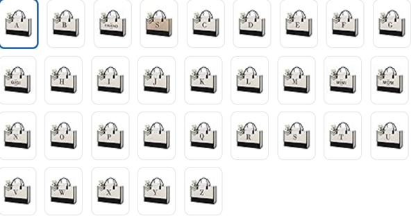 Personalized Initial Canvas Beach Bag, Monogrammed Gift Tote Bag for Women