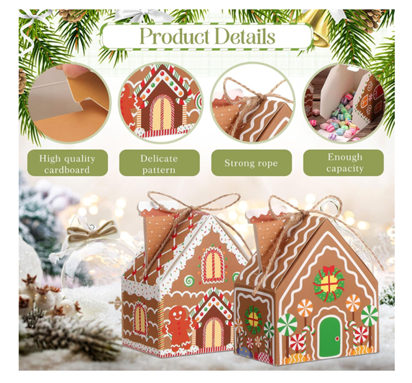 24 Pcs Advent Calendar 2025,Reusable Christmas Countdown Calendars Numbered Empty Houses Boxes, Make Your Own Advent Calendar for DIY Xmas Decorations Kids & Adults